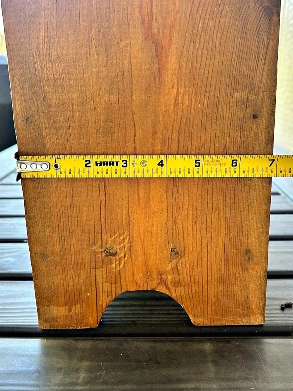 Vintage Solid Wood Handmade Magazine Rack - Picture 7 of 7